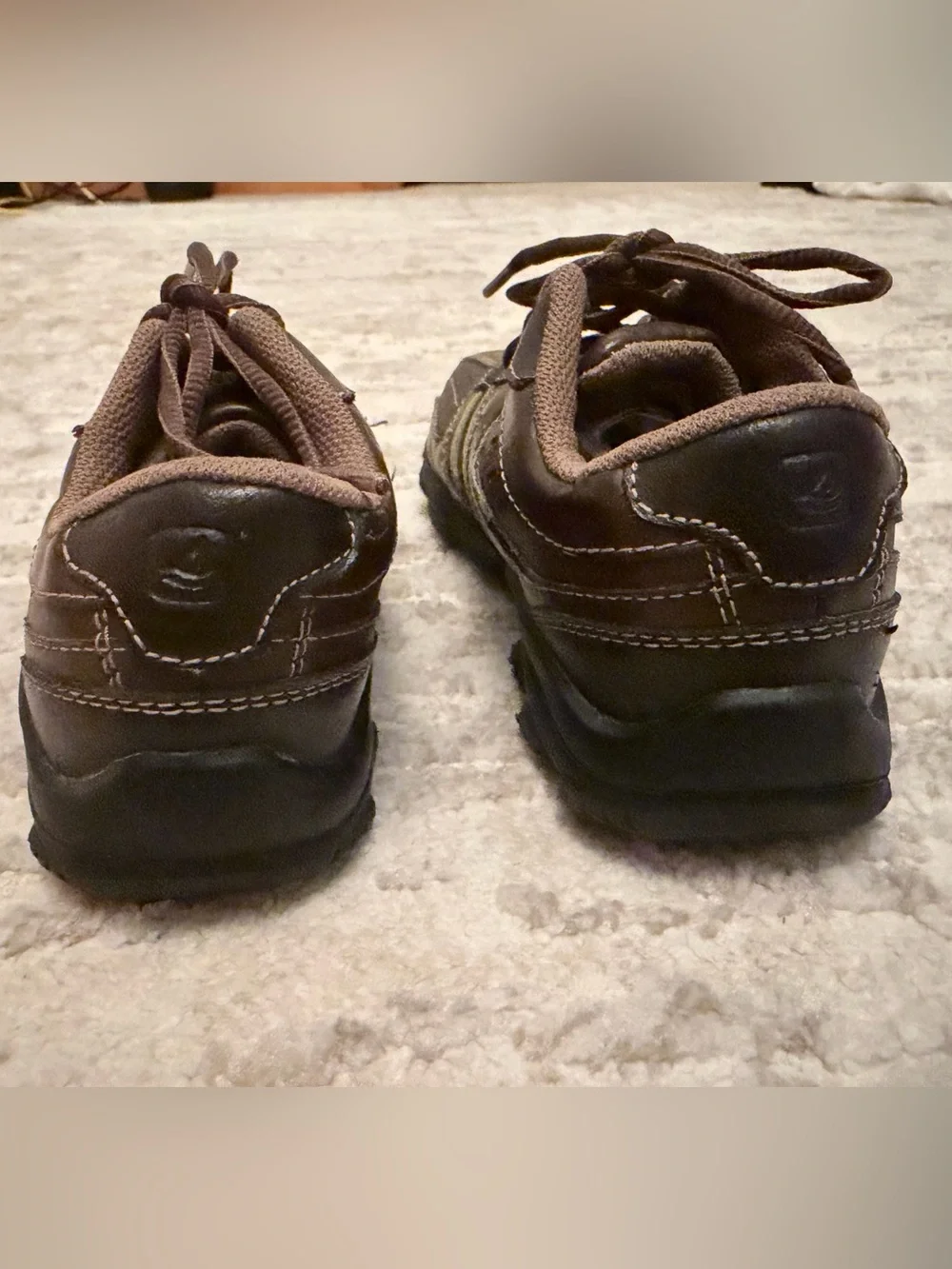 Clipper Boys Brown Leather Lace-Up Shoes Size 13W Dress Shoes